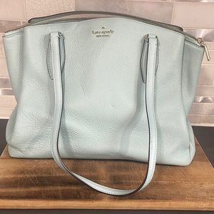 Beautiful blue kate spade oversized bag , with 3 compartments
